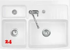 Systemceram KeraDomo CENTRA 90 BASIC Keramik Spülmodul / Spülstein in Standardfarben Arbeitsplattentiefe 600mm Systemceram KeraDomo CENTRA 90 BASIC Keramik Spülmodul / Spülstein in Standardfarben Arbeitsplattentiefe 600mm