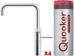✅ QUOOKER FUSION Square VAQ PRO3 Einhebelmischer Chrom & 100C Armatur Kochendwasserhahn (PRO3FNSCHR)