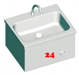 B.PRO HW-K 5,5x4,5x1,5 [566230] Handwaschbecken wandhängende Ausführung Kniebedienung [575146]