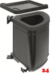 FRANKE Sorter Pivot Einbau-Abfallsammler / Mülltrennsystem in 2-fach Trennung hinter Drehtür