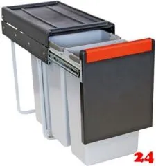 FRANKE Sorter Cube 30-3 Einbau-Abfallsammler / Mlltrennsystem in 3-fach Trennung hinter Drehtr