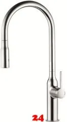 KWC Kchenarmatur Sin 10.261.002.000FL Einhebelmischer Chrom mit Zugauslauf und Brausefunktion (122282)