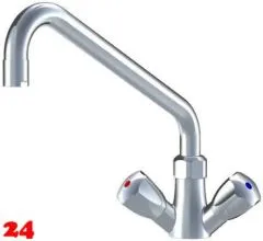 KWC Gastro CR K.24.41.04.000C07-A300 Zweigriffmischer Gewerbe Gastroarmatur fr die Profikche (100945)