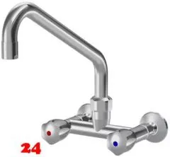 KWC Gastro CR K.24.42.21.000C86-A300-WA Zweigriffmischer Gewerbe Wandarmatur fr die Profikche (118403)