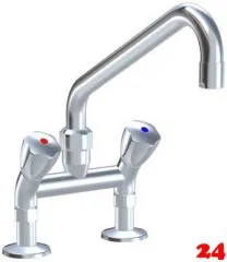 KWC Gastro CR K.24.42.41.000C74-C345 Zweigriffmischer Gewerbe Gastroarmatur fr die Profikche (118411)