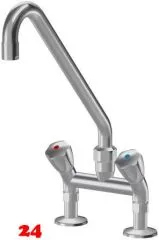 KWC Gastro CR K.24.42.42.000C74-C449 Zweigriffmischer Gewerbe Gastroarmatur fr die Profikche (118412)
