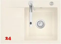 Systemceram KeraDomo MERA 70-BASIC-FL Keramikspüle / Einbauspüle für die flächenbündige Montage Systemceram KeraDomo MERA 70-BASIC-FL Keramikspüle / Einbauspüle für die flächenbündige Montage