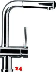 SCHOCK Kchenarmatur Piega Chrom Einhebelmischer mit Zugauslauf 360 schwenkbarer Auslauf mit Schlauchbrause