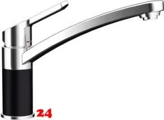 SCHOCK Kchenarmatur SC-90 Cristadur Classic Line Einhebelmischer Festauslauf 360 schwenkbarer Auslauf mit Materialhlse