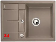 BLANCO Kchensple Metra 45 S Compact Silgranit PuraDurII Granitsple / Einbausple mit Drehknopfventil