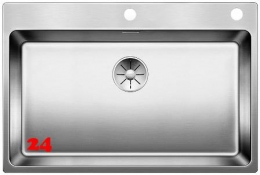 BLANCO Küchenspüle Andano 700-IF/A Edelstahlspüle / Einbauspüle Flachrand mit Ablaufsystem InFino und PushControl