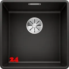 BLANCO Subline 400-F Silgranit® PuraDur®II Granitspüle Flächenbündig Ablaufsystem InFino mit Handbetätigung BLANCO Subline 400-F Silgranit® PuraDur®II Granitspüle Flächenbündig Ablaufsystem InFino mit Handbetätigung