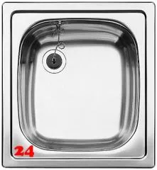 BLANCO Kchensple TOP EE 4x4 Edelstahlsple / Einbausple Ablauf mit Gummistopfen