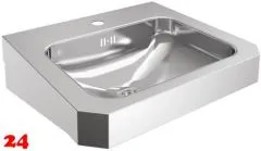 KWC PROFESSIONAL Anima Einzelwaschtisch WT500C-M für Wandmontage fugenlos eingeschweißtes Becken mit Armaturenbohrung Ø 35mm KWC PROFESSIONAL Anima Einzelwaschtisch WT500C-M für Wandmontage fugenlos eingeschweißtes Becken mit Armaturenbohrung Ø 35mm