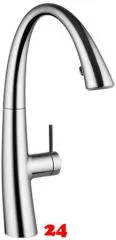 KWC Kchenarmatur Zoe 10.201.122.000FL Einhebelmischer Chrom mit Geschirrbrause und LEDShine (122916)