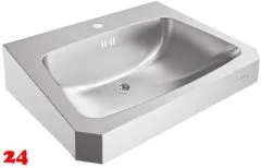 KWC PROFESSIONAL Anima Einzelwaschtisch WT600C-M für Wandmontage fugenlos eingeschweißtes Becken mit Armaturenbohrung Ø 35mm KWC PROFESSIONAL Anima Einzelwaschtisch WT600C-M für Wandmontage fugenlos eingeschweißtes Becken mit Armaturenbohrung Ø 35mm