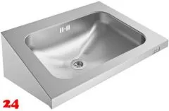 KWC PROFESSIONAL Anima Einzelwaschtisch WT500A fr Wandmontage fugenlos eingeschweites Becken ohne Hahnlochbohrung