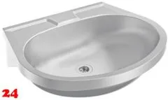 KWC PROFESSIONAL Anima Handwaschbecken BS204 für Wandmontage fugenlos eingeschweißtes Becken ohne Überlauf und ohne Hahnlochbohrung KWC PROFESSIONAL Anima Handwaschbecken BS204 für Wandmontage fugenlos eingeschweißtes Becken ohne Überlauf und ohne Hahnlochbohrung