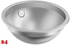 KWC PROFESSIONAL Rondo Rundbecken RNDX260 Einbau-/ Unterbaubecken seidenmatt berlauf rund