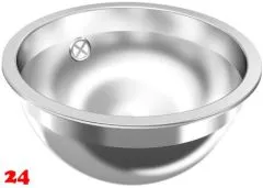 ✅ KWC PROFESSIONAL Rondo Rundbecken RNDH300 Einbau-/ Unterbaubecken hochglanzpoliert berlauf rund