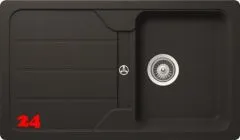 SCHOCK Kchensple Formhaus D-100 Cristalite Granitsple / Einbausple Basic Line mit Drehexcenter