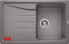 BLANCO Kchensple Sona 45 S Silgranit PuraDurII Granitsple / Einbausple mit Handbettigung