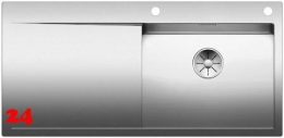 BLANCO Küchenspüle Flow XL 6 S-IF Edelstahlspüle / Einbauspüle Flachrand mit Ablaufsystem InFino und PushControl