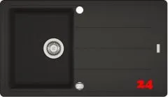 FRANKE Kchensple Basis BFG 611-86 Fragranit+ Einbausple / Granitsple mit Siebkorb als Drehknopfventil