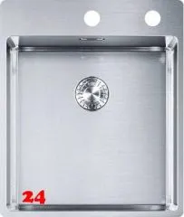 FRANKE Kchensple Box BXX 210-40 A Edelstahlsple Slimtop / Flchenbndig mit Integralablauf und Drehknopfventil