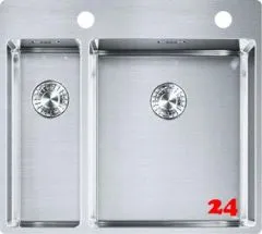 FRANKE Kchensple Box BXX 260-36-16 A Edelstahlsple Slimtop / Flchenbndig mit Integralablauf und Drehknopfventil