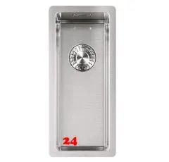 FRANKE Kchensple Box BXX 110-16 Unterbausple (Montage unter die Arbeitsplatte) mit Integralablauf und Siebkorb als Stopfenventil