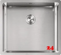 FRANKE Kchensple Box BXX 110-45 Unterbausple (Montage unter die Arbeitsplatte) mit Integralablauf und Siebkorb als Stopfenventil