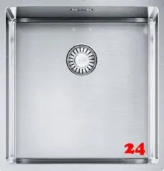 FRANKE Kchensple Box BXX 110-40 Unterbausple (Montage unter die Arbeitsplatte) mit Integralablauf und Siebkorb als Stopfenventil