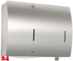 KWC PROFESSIONAL Stratos Papierhandtuch-und Seifenspender Kombination STR601 fr die Aufputzmontage