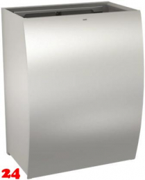 KWC PROFESSIONAL Stratos Abfallbehälter STRX607 (45) für die Aufputzmontage Fassungsvermögen zirka 45 Liter