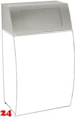 KWC PROFESSIONAL Stratos Klappdeckelaufsatz STR608 Klappdeckelaufsatz zu Abfallbehlter STRX607