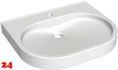 KWC PROFESSIONAL VARIUScare Einzelwaschtisch ANMW503 Waschtisch MIRANIT fr Wandmontage unterfahrbar Barrierefrei* fr Rollstuhlfahrer geeignet