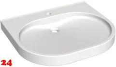 KWC PROFESSIONAL VARIUScare Einzelwaschtisch ANMW501 Waschtisch MIRANIT fr Wandmontage unterfahrbar Barrierefrei* fr Rollstuhlfahrer geeignet