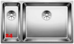 BLANCO Kchensple Andano 500/180-U Edelstahlsple / Unterbaubecken mit Ablaufsystem InFino und Handbettigung
