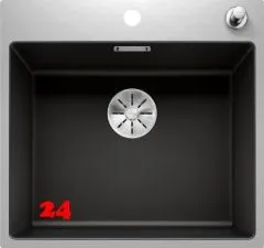 BLANCO Subline 500-IF/A SteelFrame Materialmix Silgranit® mit Edelstahl Einbauspüle mit Ablaufsystem InFino Zugknopfventil BLANCO Subline 500-IF/A SteelFrame Materialmix Silgranit® mit Edelstahl Einbauspüle mit Ablaufsystem InFino Zugknopfventil