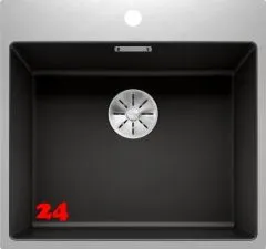 BLANCO Subline 500-IF/A SteelFrame Materialmix Silgranit® mit Edelstahl Einbauspüle mit Ablaufsystem InFino Handbetätigung BLANCO Subline 500-IF/A SteelFrame Materialmix Silgranit® mit Edelstahl Einbauspüle mit Ablaufsystem InFino Handbetätigung