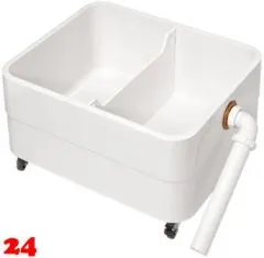 KWC PROFESSIONAL Miranit Schlammfangbecken SIRW759 Reinigungsbecken aus Mineralgranit