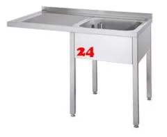 AfG Splcenter (1200x600) auf Unterbau VSC126R-K-BR Gewerbesple mit verschweitem Untergestell