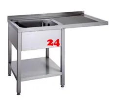 AfG Splcenter (1200x700) auf Unterbau VSC127L-BL Gewerbesple mit verschweitem Untergestell