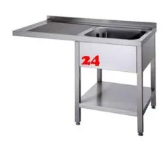 AfG Splcenter (1200x700) auf Unterbau VSC127R-BR Gewerbesple mit verschweitem Untergestell