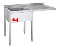 AfG Splcenter (1200x700) auf Unterbau VSC127L-K-BL Gewerbesple mit verschweitem Untergestell