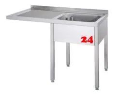 AfG Splcenter (1200x700) auf Unterbau VSC127R-K-BR Gewerbesple mit verschweitem Untergestell