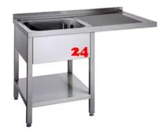 AfG Splcenter (1400x700) auf Unterbau VSC147L-BL Gewerbesple mit verschweitem Untergestell