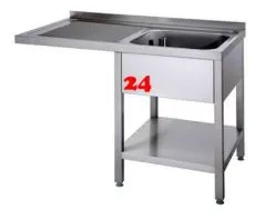 AfG Splcenter (1400x700) auf Unterbau VSC147R-BR Gewerbesple mit verschweitem Untergestell