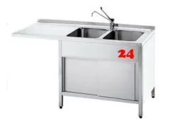 AfG Splcenter (1500x600) auf Unterbau VSCA156R-BR Gewerbesple mit verschweitem Untergestell